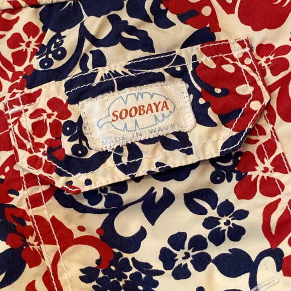 Soobaya Hawaiian Tropical Print Swim Trunks - Picture 4 of 8